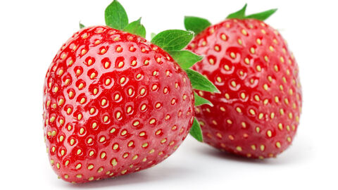 Zwei Erdbeeren