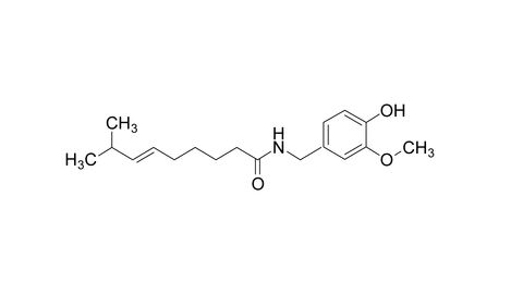 Strukturformel von Capsaicin Strukturformel von Capsaicin